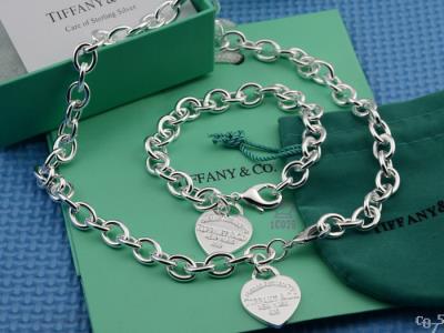 Cheap Tiffany Necklace Bracelet Set wholesale No. 8